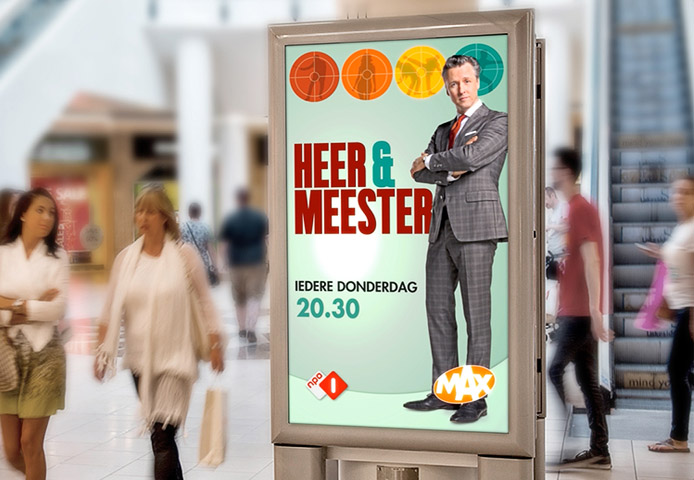 Levendige Billboard Heer en Meester Reclamebureau Holland