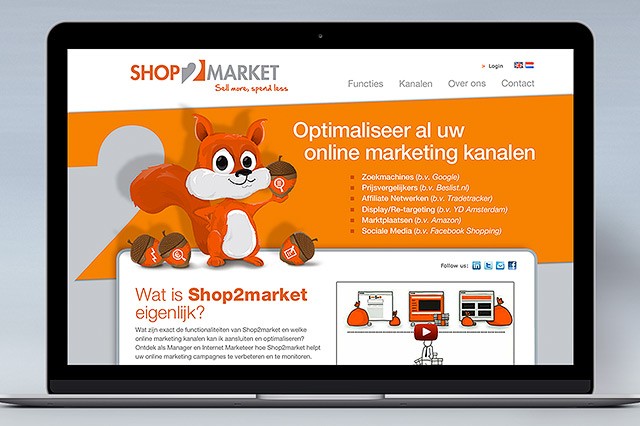 shop2market responsive webdesign reclamebureau holland