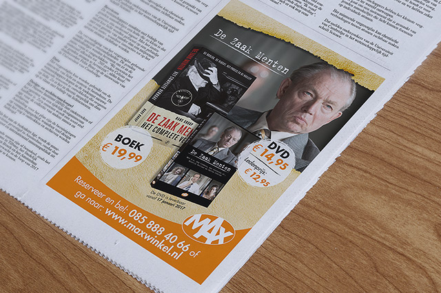 zaak van menten flyer ontwerp reclamebureau holland